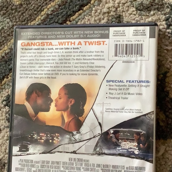 DVD SET IT OFF director’s cut deluxe addition payback survival Rating R … - Picture 4 of 5